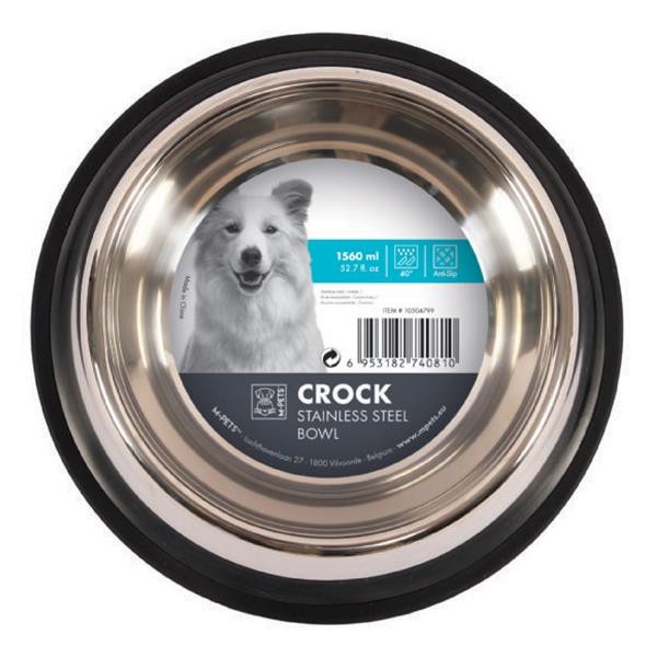 M-Pets Crock Çelik Mama ve Su Kabı XL 1560ml