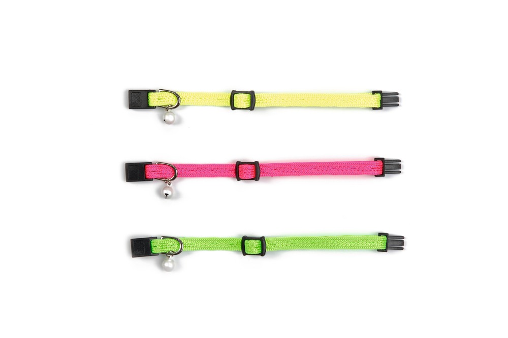 Beeztees Yavru Kedi Boyun Tasması, Zilli, Sarı, 15-23cm
