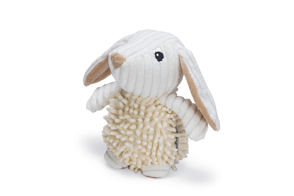 Beeztees Köpek Oyuncağı, Tavşan, Peluş, Beyaz, 24x14x12cm