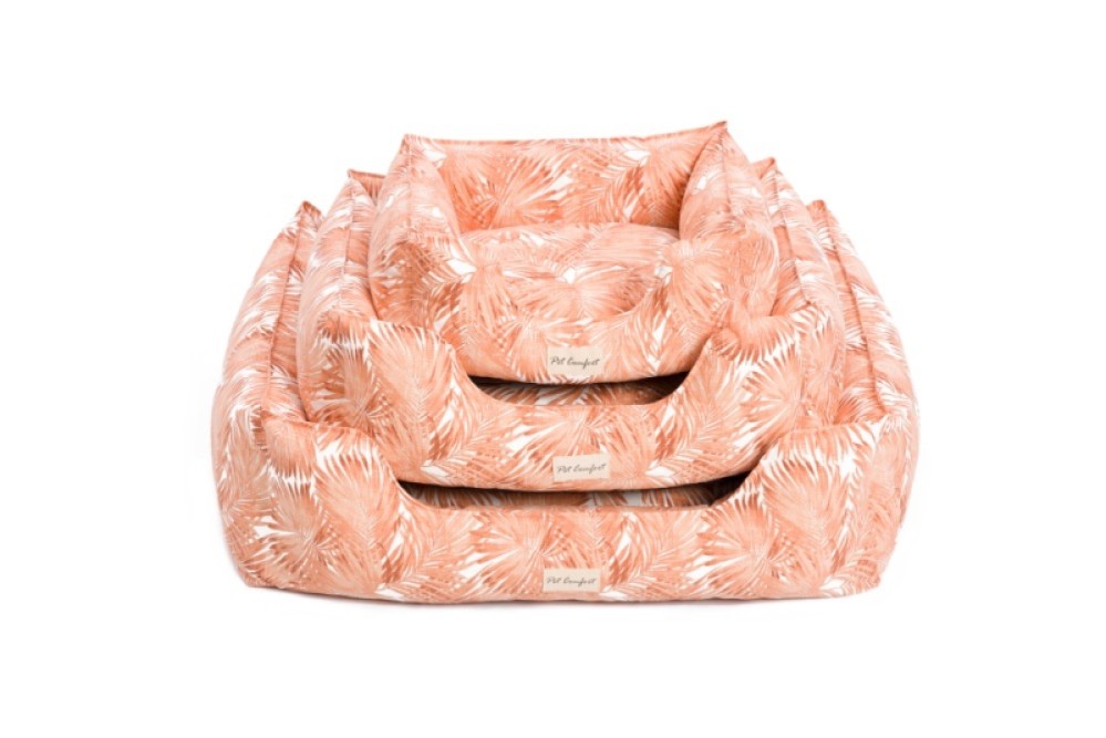 Pet Comfort Alpha  Turuncu-Beyaz Köpek Yatağı M 80x65cm