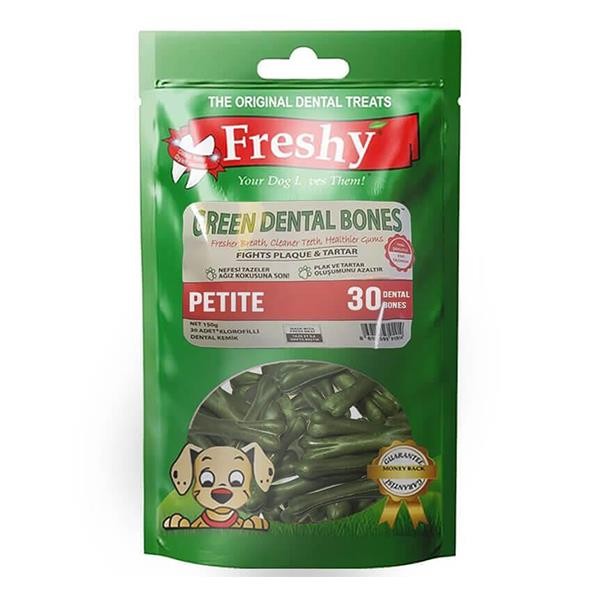 Freshy Green Dental Bones Petite Köpek Ödül Kemiği 150gr 30lu