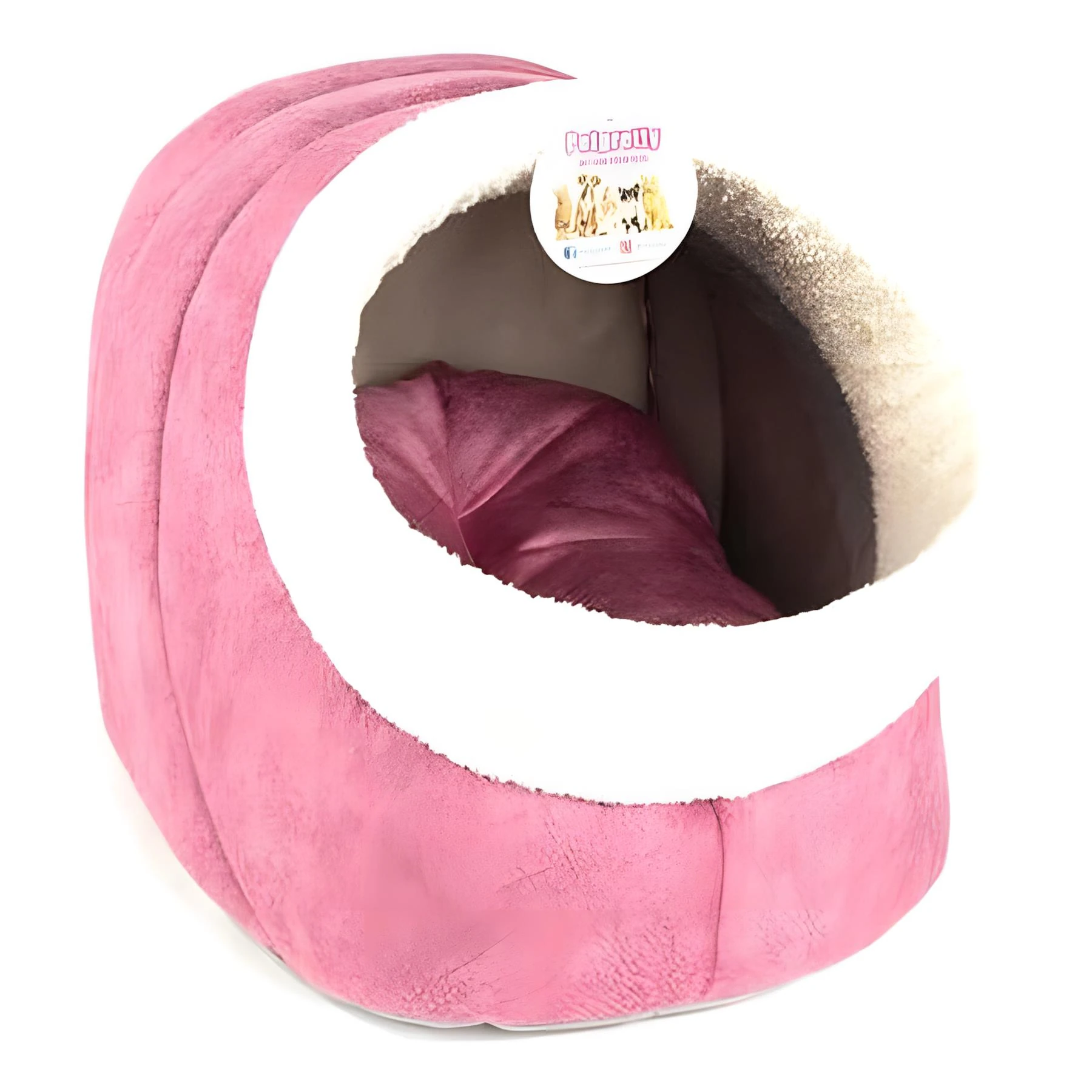 Bedspet Alaska Kedi Yatağı Pembe 47x40x38Cm