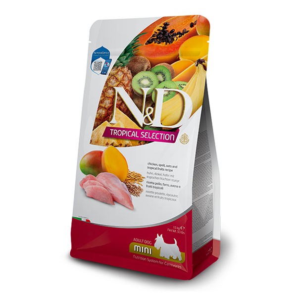 ND Tropical Selection Tavuklu Mini Irk Yetişkin Köpek Maması 5Kg