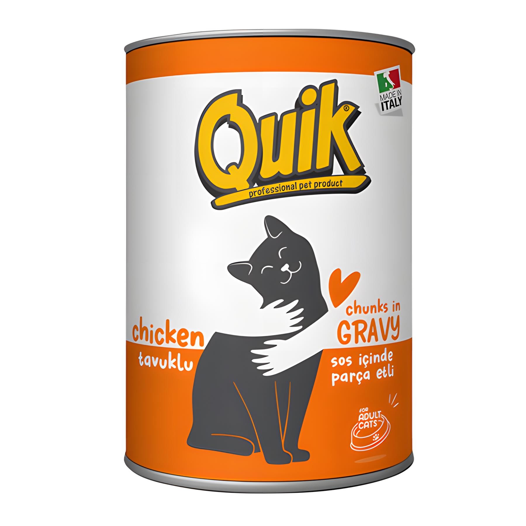 Quik Tavuklu Yetişkin Konserve Kedi Maması 415gr