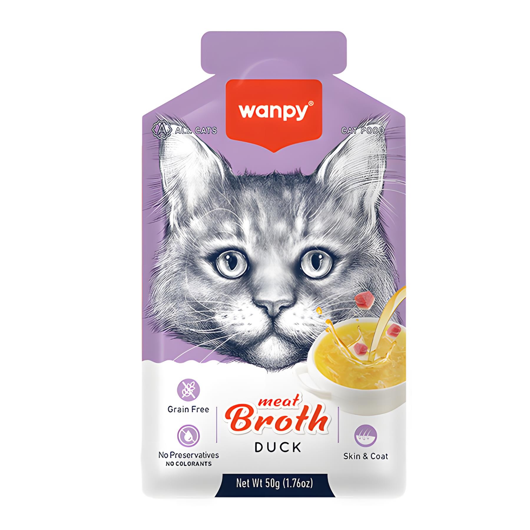 Wanpy Ördek Etli Tahılsız Kedi Çorbası 50gr