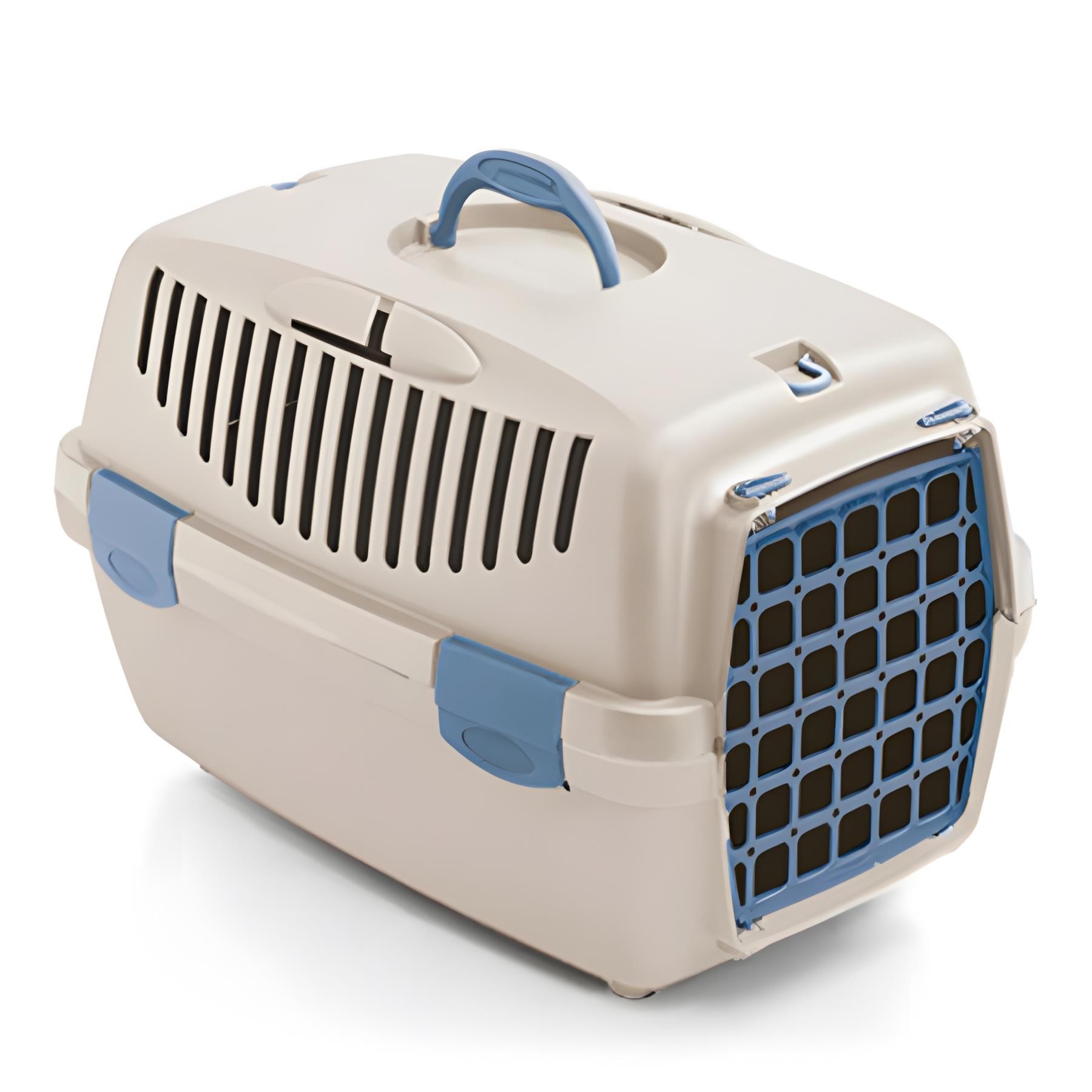 Stefanplast Gulliver 1 Kedi Köpek Taşıma Çantası Mavi Bej 48x32x31 Cm