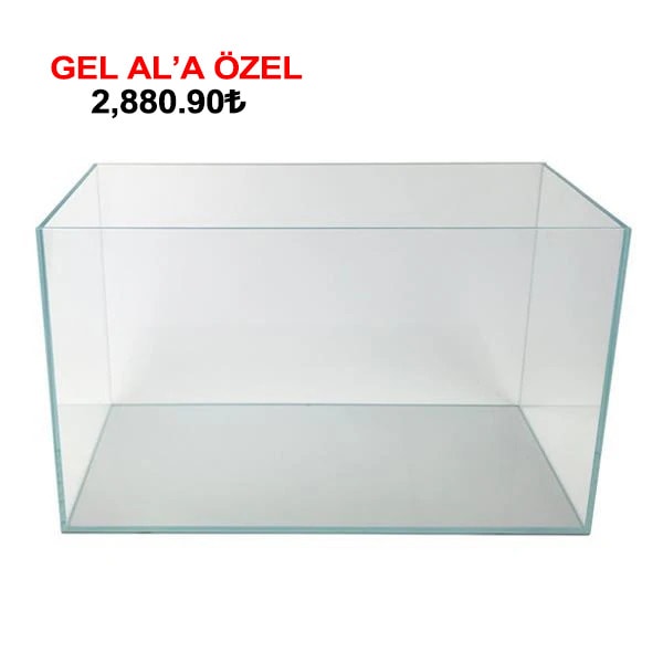 40x35x30 Cm Full Ultra Clear Rodajlı Cama Cam Akvaryum 6mm