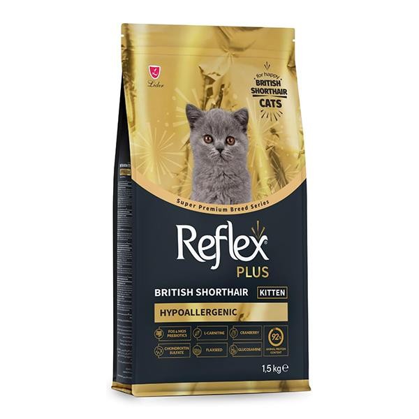 Reflex Plus Hipoalerjenik British Shorthair Yavru Kedi Maması 1,5Kg