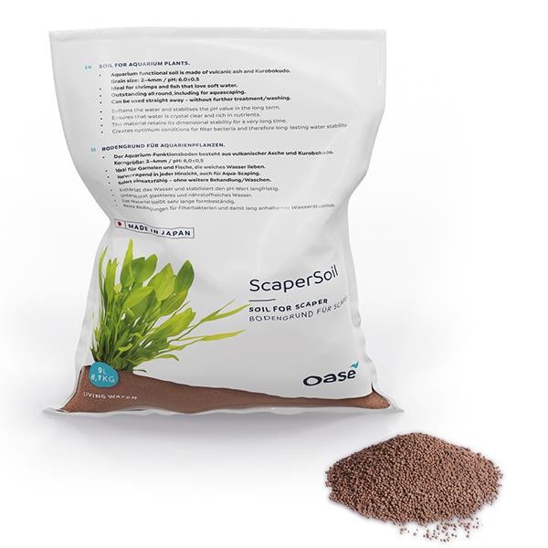 Oase ScaperLine Soil 9Lt Brown Aktif Bitki Toprağı