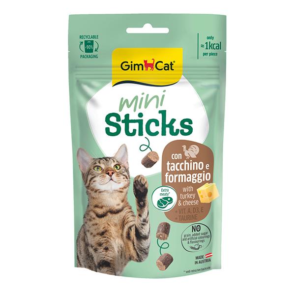 Gimcat Mini Sticks Hindili ve Peynirli Kedi Ödül Maması 50gr
