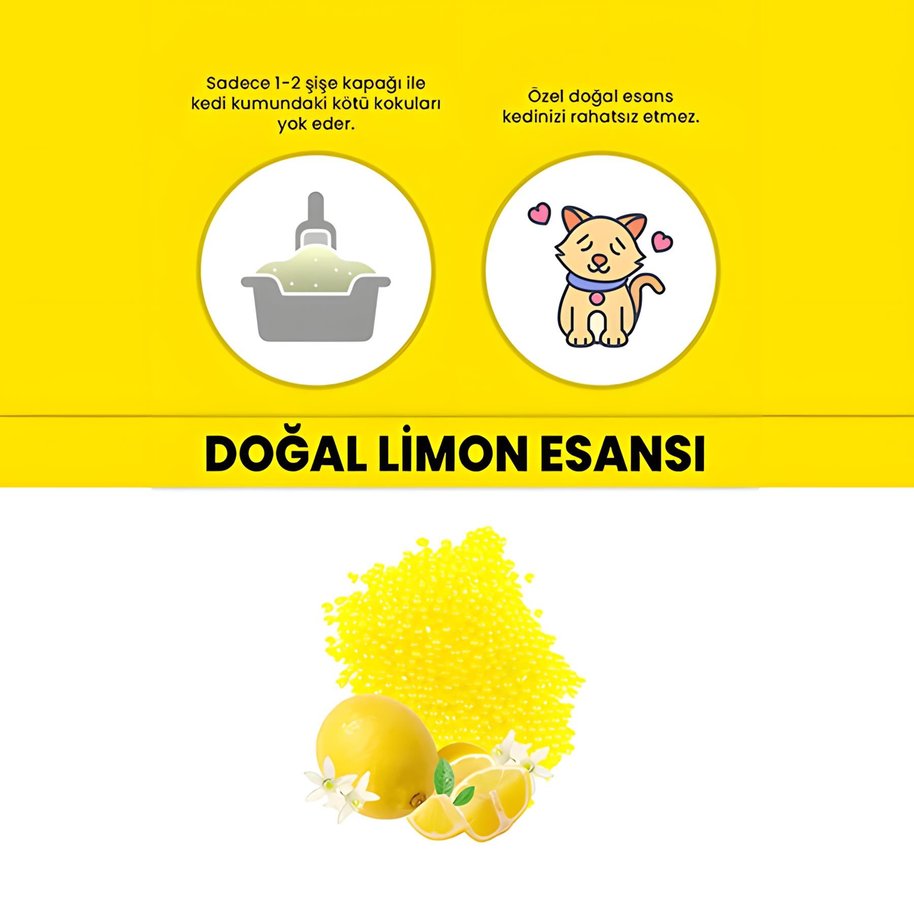 Electron Kedi Kumu Koku Giderici Limon Kokulu 250ml