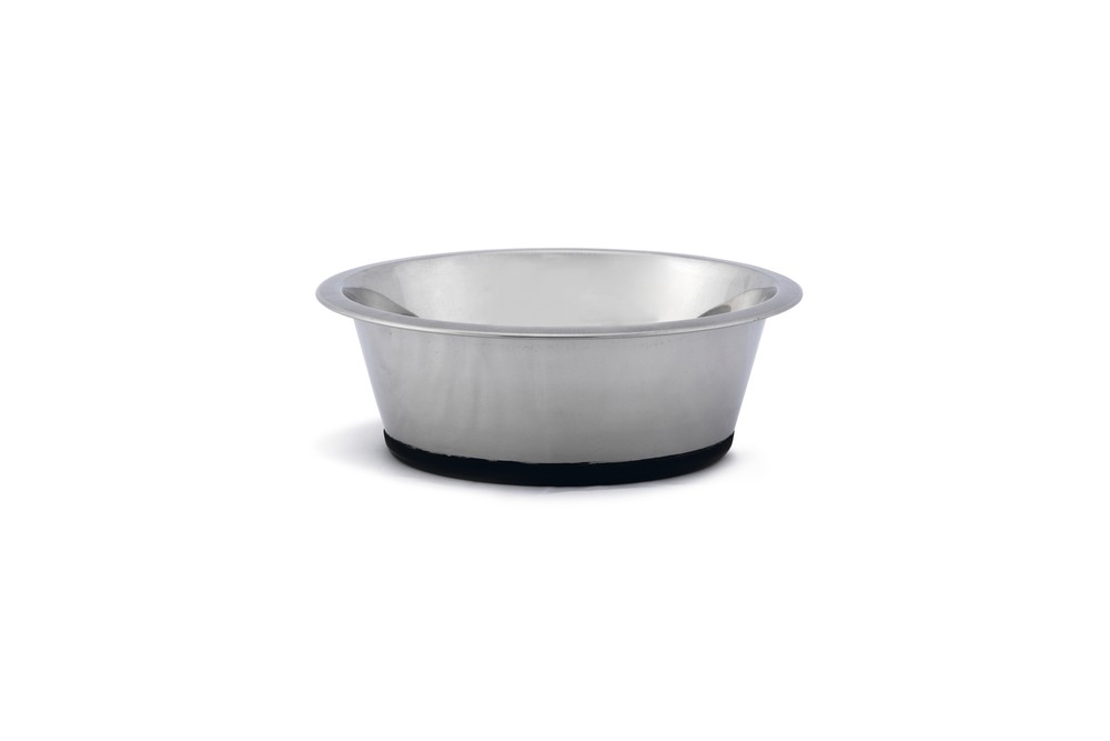Beeztees Köpek Mama Su Kabı, Kaymaz Tabanlı, Paslanmaz Çelik, 20cm, 1,8L