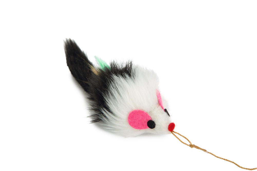 Beeztees Kedi Oltası, Peluş Fare Uc-14cm, Dayanıklı ip, 50cm