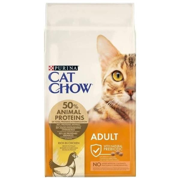 Cat Chow Hindili ve Tavuklu Yetişkin Kedi Maması 15 Kg
