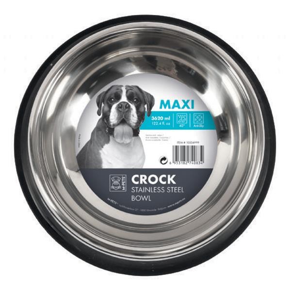 M-Pets Crock Çelik Mama ve Su Kabı Maxi 3620ml