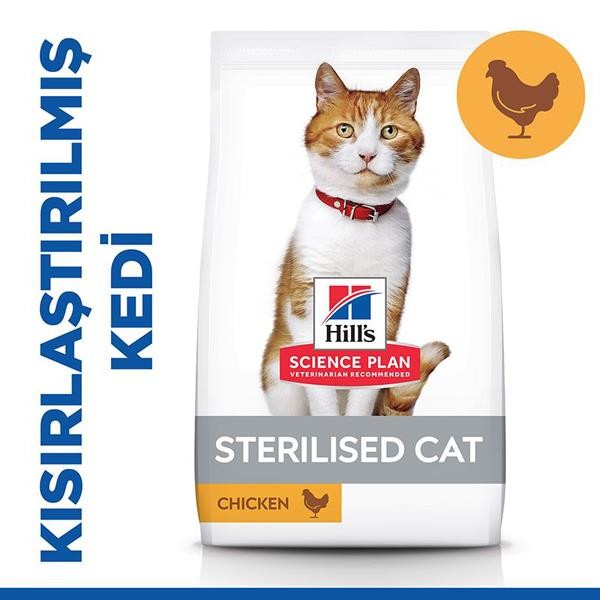 Hills Sterilised Tavuklu Kısırlaştırılmış Kedi Maması 8Kg+2Kg Bonus Paket