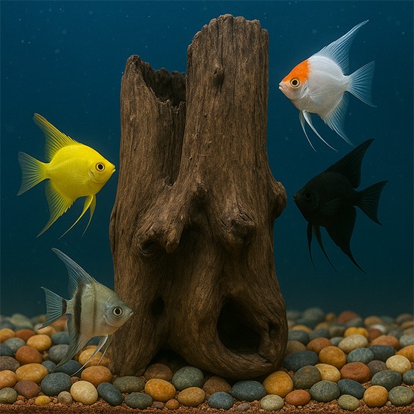 Creaqua Stump Wood Dekor Ağaç Gövdesi M 20-30 Cm