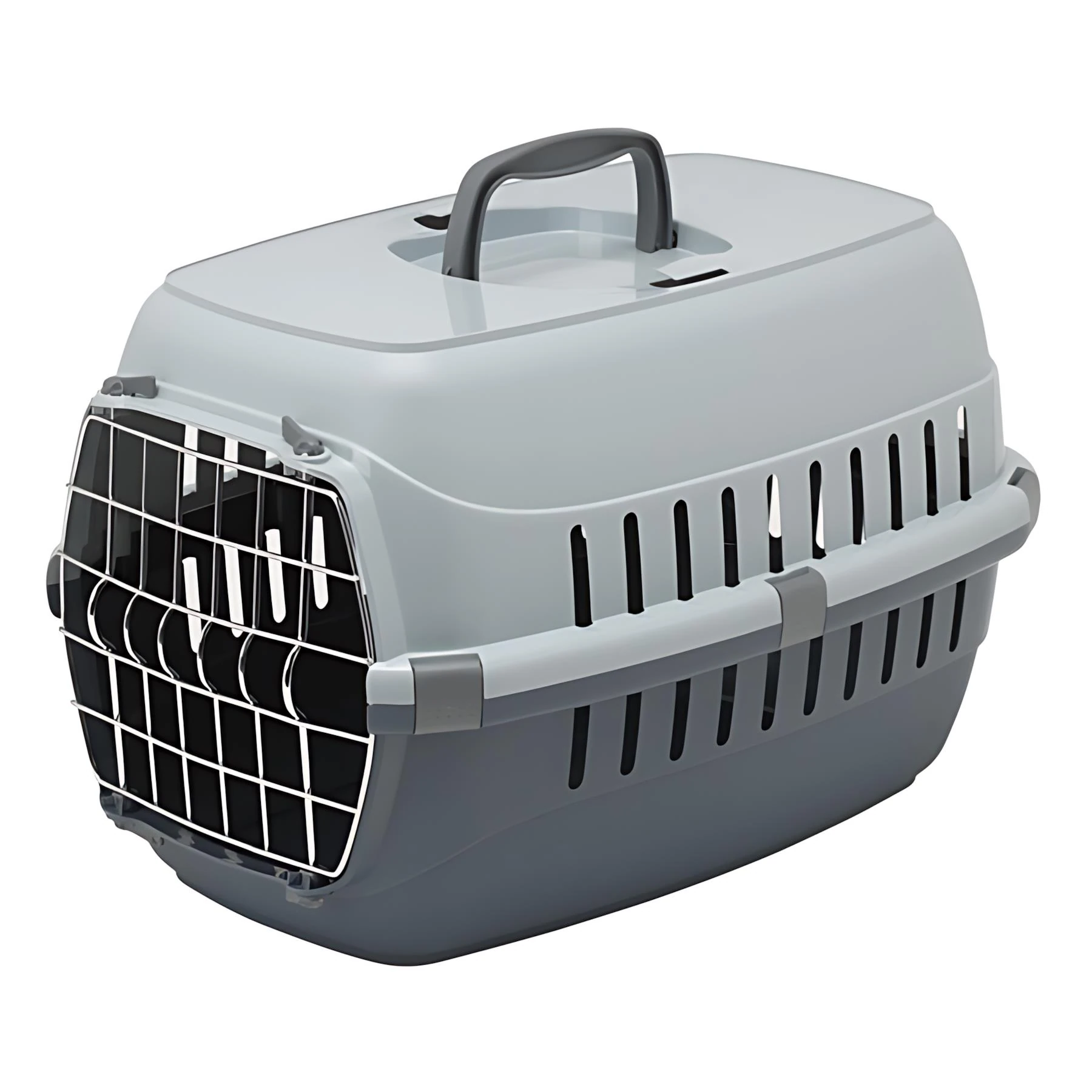 Moderna Roadrunner 2 Metal Kapılı Kedi Köpek Taşıma Çantası Gri
