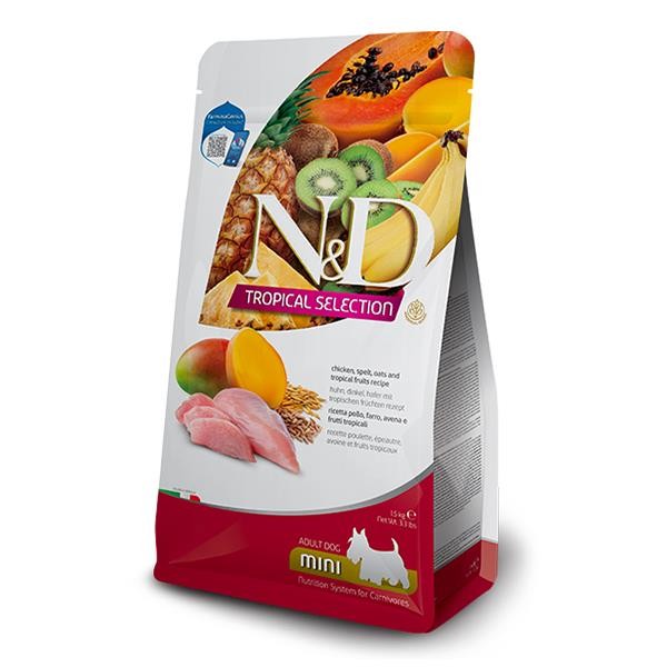 ND Tropical Selection Tavuklu Mini Irk Yetişkin Köpek Maması 1,5kg