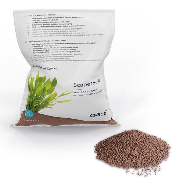 Oase ScaperLine Soil 3Lt Brown Aktif Bitki Toprağı