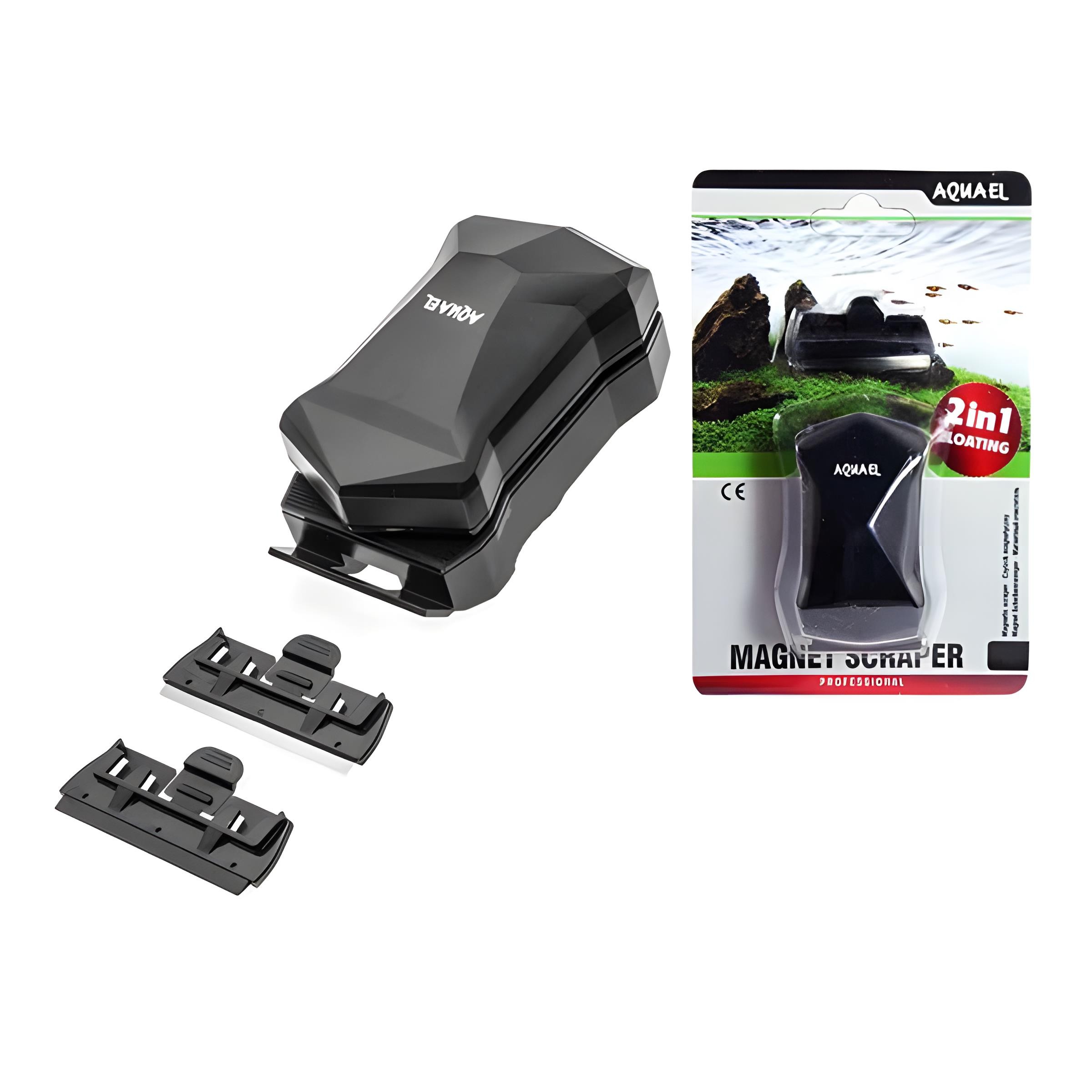Aquael 2in1 Mıknatıslı Kazıyıcılı Cam Sileceği S 6mm