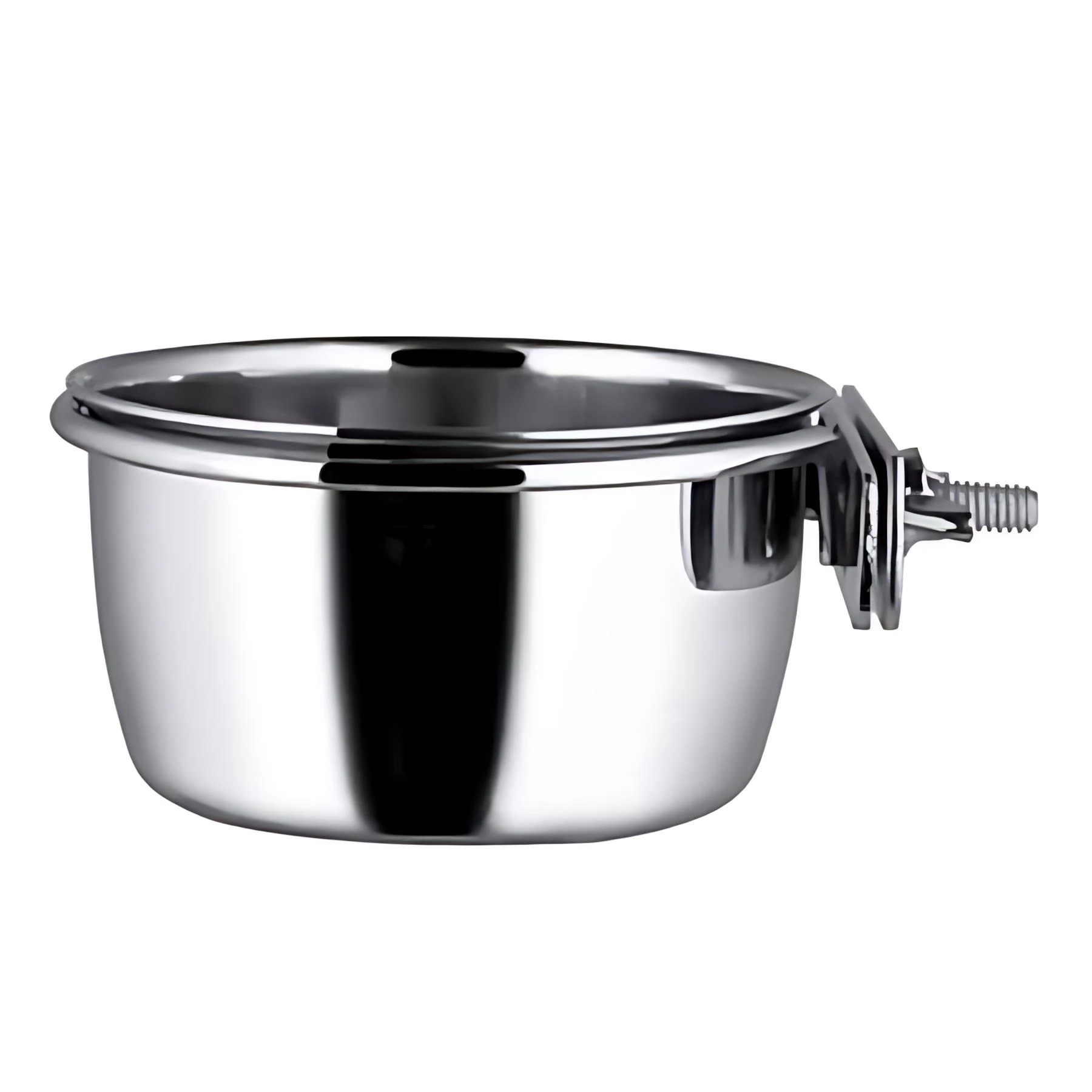 Eurogold Vidalı Askılı 30 Oz Metal Yem Kabı 14,5 Cm Çap