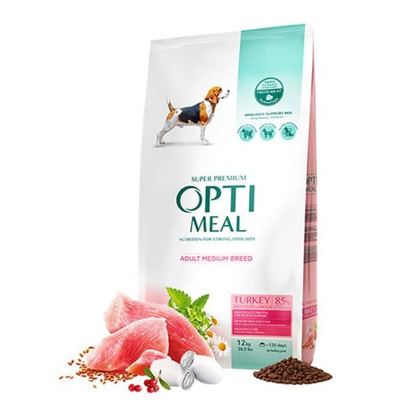 Optimeal Hindi Etli Orta Irk Yetişkin Köpek Maması 12Kg