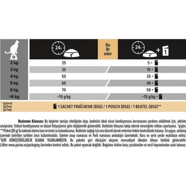 Pro Plan Senior 7+ Somonlu Yaşlı Kedi Maması 3Kg