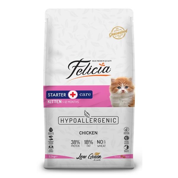 Felicia Az Tahıllı Tavuklu ve Hamsili HypoAllergenic Yavru Kedi Maması Paketten Bölme 1 Kg