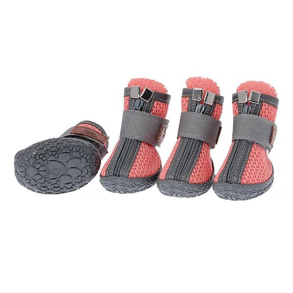 Be Design Fermuarlı Gri Somon Köpek Ayakkabısı No 3