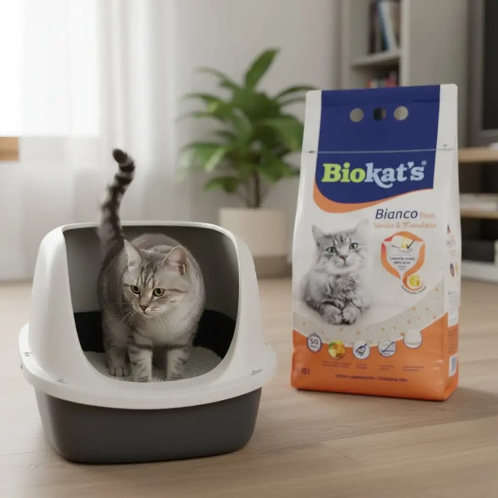 Gimcat Biokats Kedi Kumu Bianco Vanilya&Mandalina 10 Lt