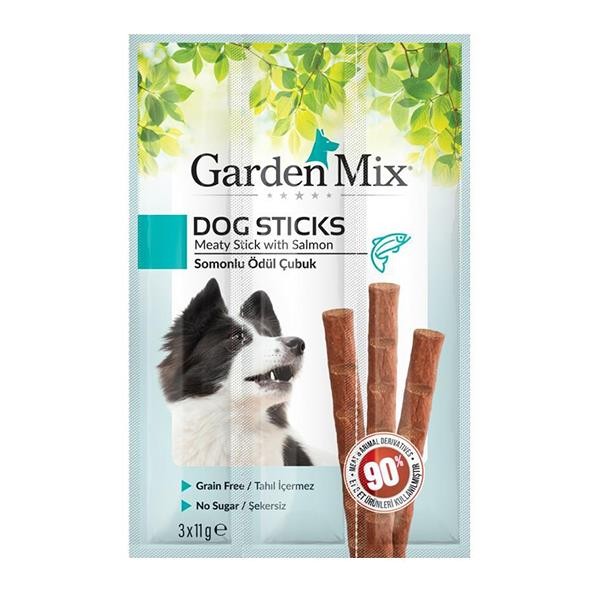 Gardenmix Somonlu Sticks Köpek Ödülü 11gr 3lü