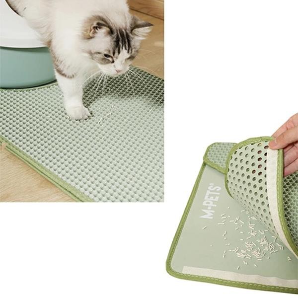 M-Pets Duplex Elekli Kedi Kumu Paspası Yeşil 60x45cm