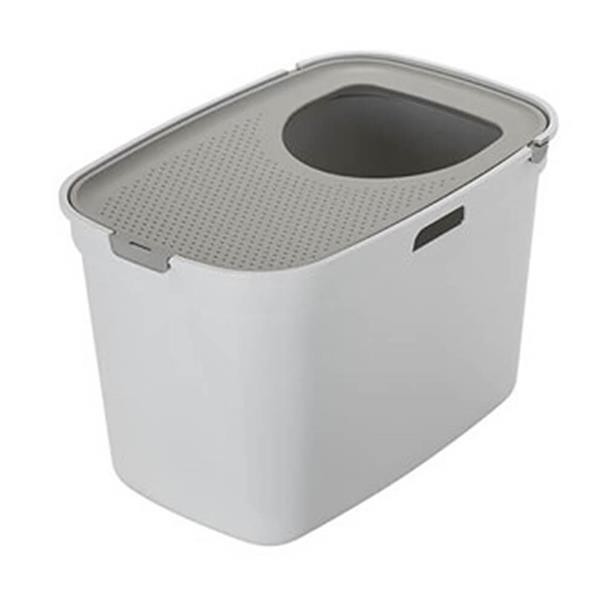 Moderna Top Cat Gri Kapalı Kedi Tuvalet Kabı 59cm