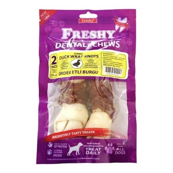 Freshy Dental Chews Jumbo Ördek Etli Köpek Ödülü 120gr