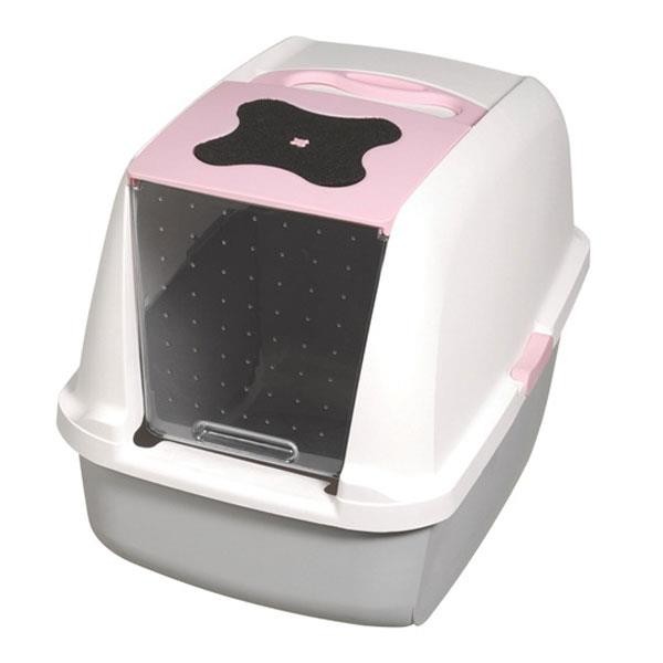 Catit Kapalı Kedi Tuvalet Kabı Pembe