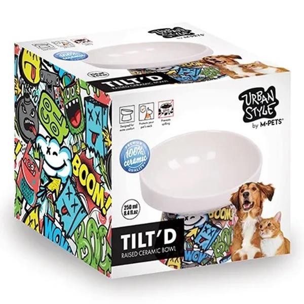 M-Pets Urban Style Tiltd Seramik Mama Kabı 250ml