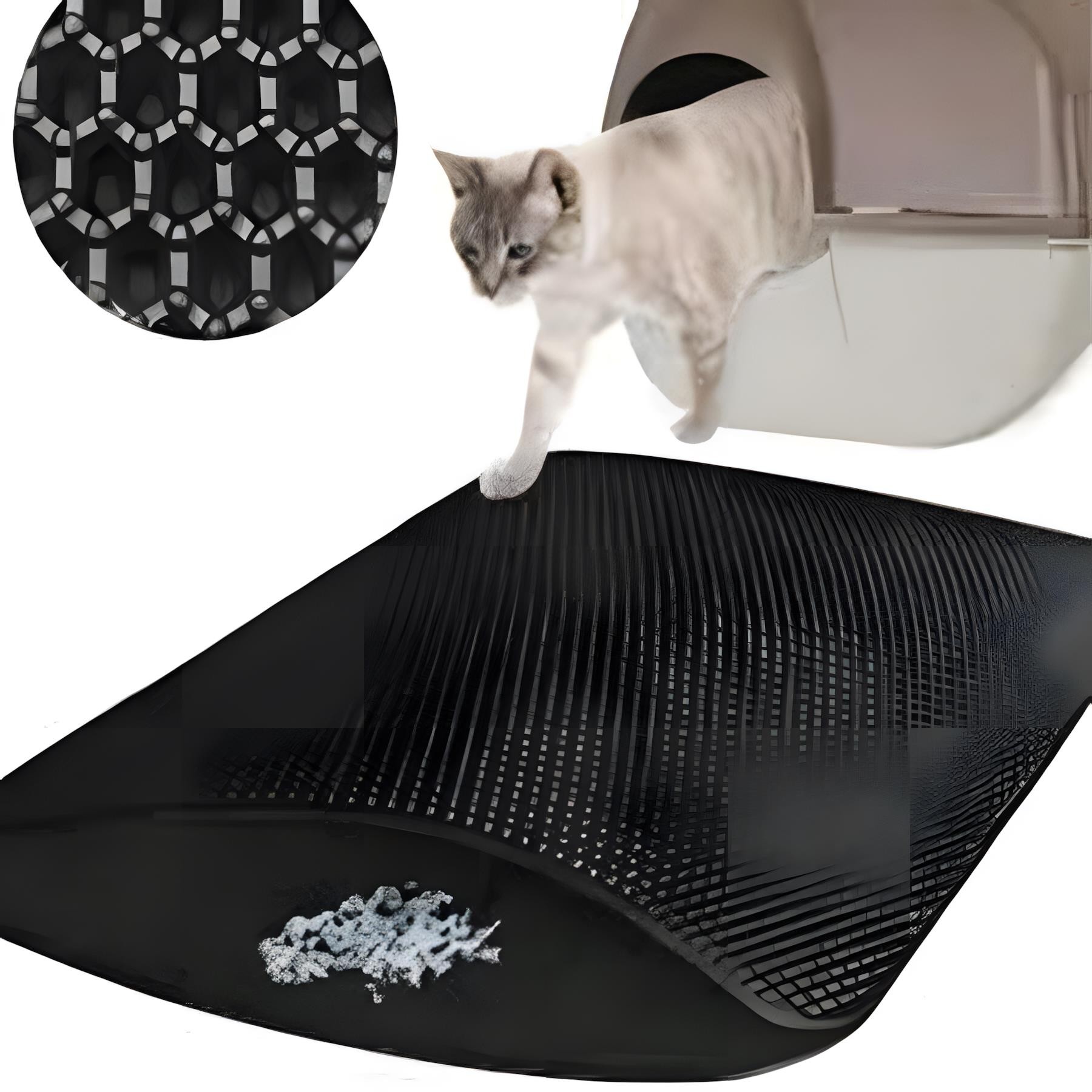 Imac Elekli Kedi Tuvalet Önü Paspası 60x55Cm