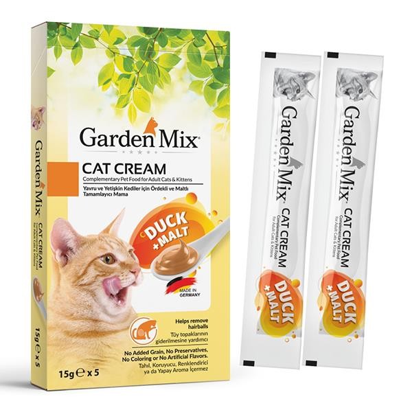 Gardenmix Ördek ve Maltlı Kedi Krema Ödülü 75gr 5li Paket