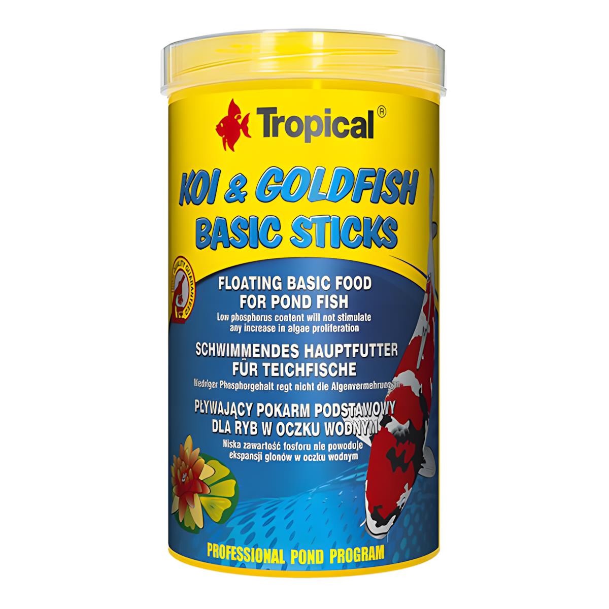 Tropical Koi & Goldfish Basic Sticks 1Lt 80Gr