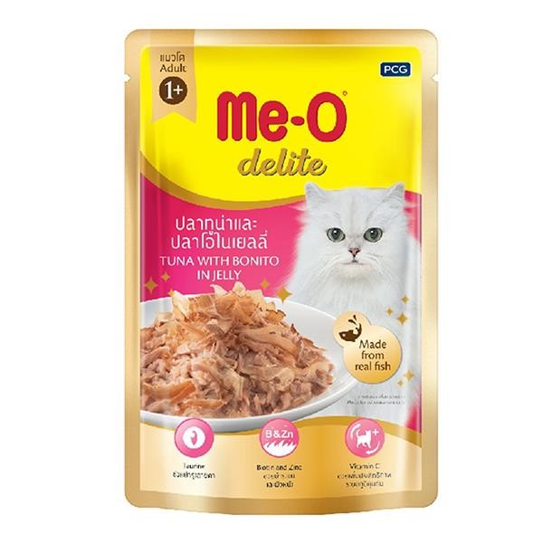 Me-O Delite Pouch Palamut ve Ton Balıklı Kedi Konservesi 70gr