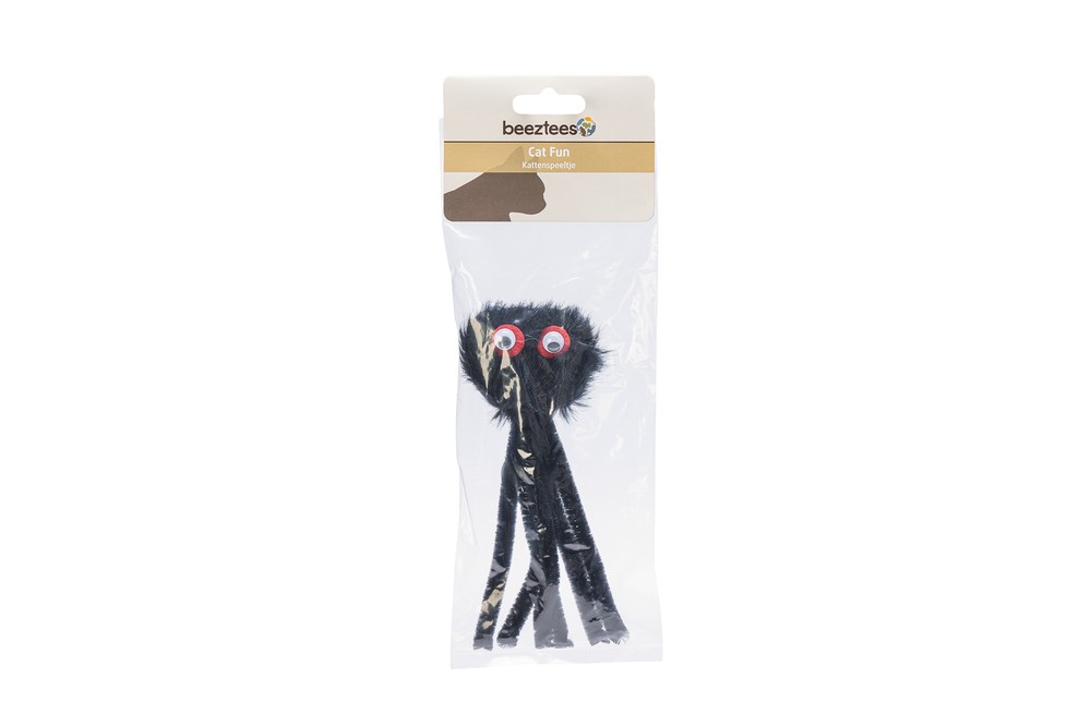 Beeztees Kedi Oyuncağı, Elastik İpli Örümcek, 17cm
