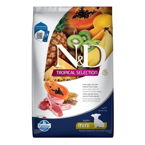 ND Tropical Selection Kuzu Etli Mini Irk Yavru Köpek Maması 5Kg