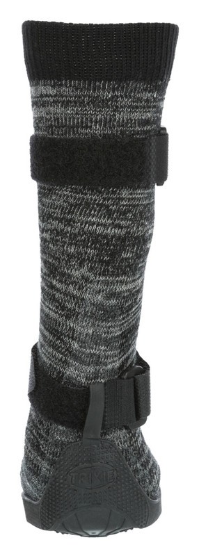Trixie Yumuşak Köpek Çizmesi L-XL 2 Adet Siyah-Gri