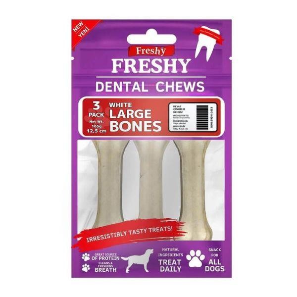 Freshy Dental Chews Large Doğal Köpek Ödül Kemiği 165gr 3lü