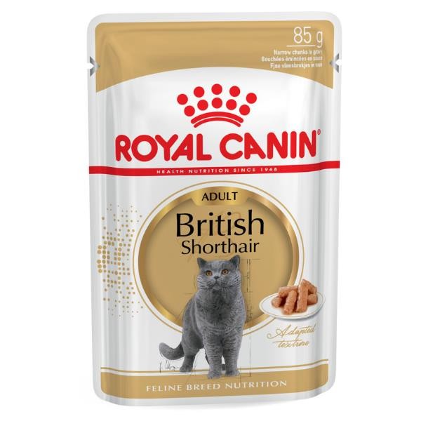 Royal Canin British Shorthair Adult Yetişkin Yaş Kedi Maması 85gr 12 Adet