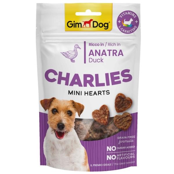 Gimdog Charlies Mini Hearts Ördekli Köpek Ödül Maması 70gr