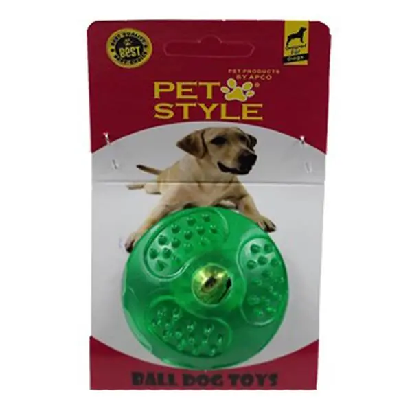 Pet Style Çıngıraklı Sert Top Şeffaf Yeşil