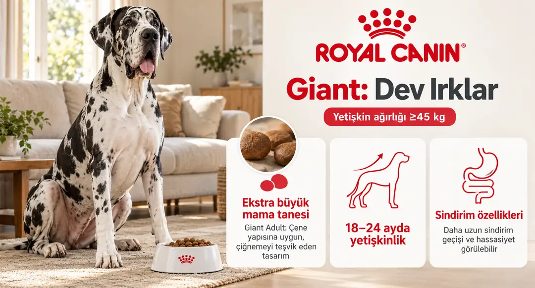 Giant grubu, yetişkinlik döneminde 45 kg ve üzeri ağırlığa ulaşan köpekleri kapsar