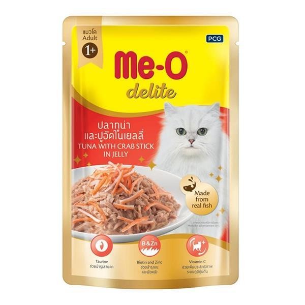 Me-O Delite Pouch Ton Balığı ve Yengeçli Kedi Maması 70gr 12li